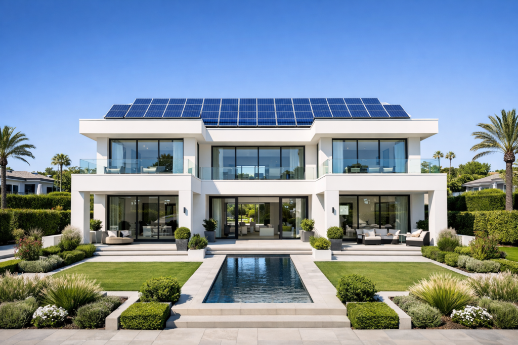 Residential rooftop solar installation in Bangalore by Kamal Solar