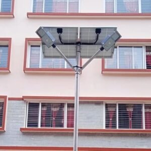 Kamal 30W Solar Street Light with Dual Arm Pole Design