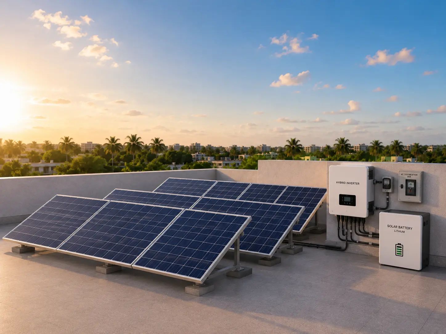Hybrid Solar System in Mizoram — Kamal Solar